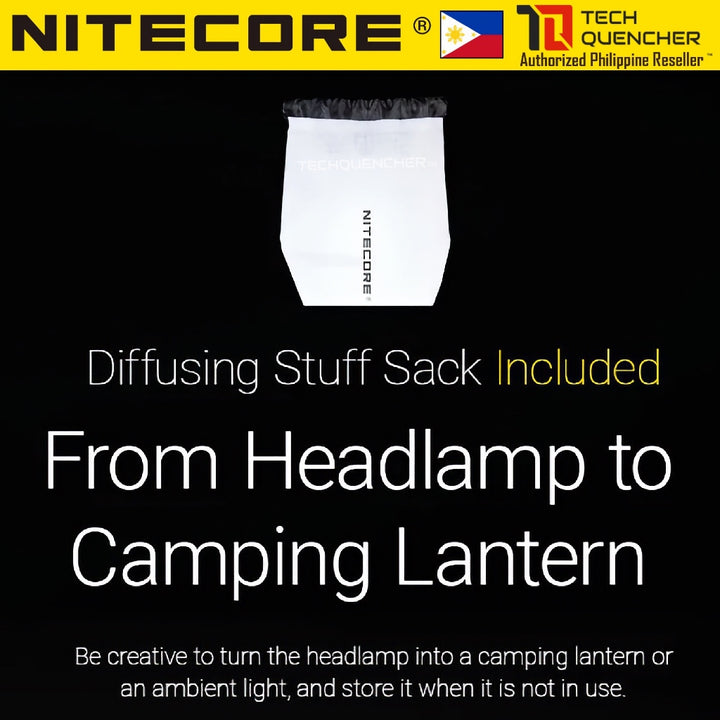 Nitecore HA27 UHE Headlamp - 800 Lumens - MCT- Modular Battery - AAA or Li-Ion - Magnesium Heat Sink