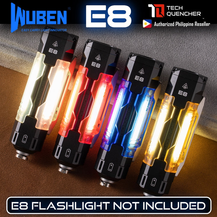 Wuben Swappable Shells for Wuben E8 Flashlight - Original - Magnetic - PEI - ULTEM Shells