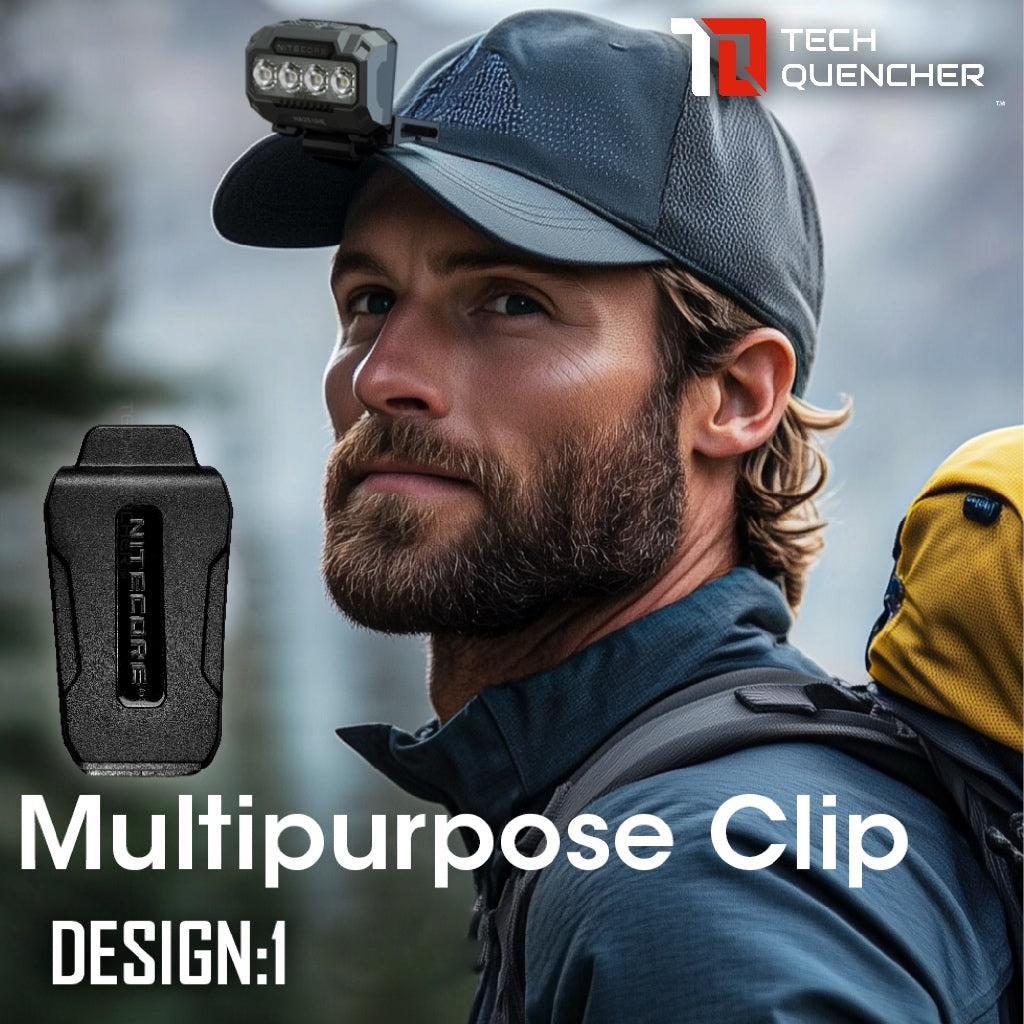 Nitecore Multipurpose Clip - Adjustable - Compatible with Selected Nitecore Products and Headlamps