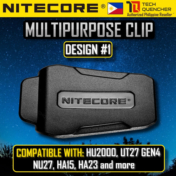 Nitecore Multipurpose Clip - Adjustable - Compatible with Selected Nitecore Products and Headlamps