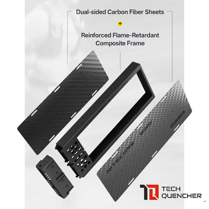 Nitecore NB10000 Gen4 Powerbank - 10000mAh - Dynamic RGB Lights - Carbon Fiber - IPX7 - PD QC3.0 SCP