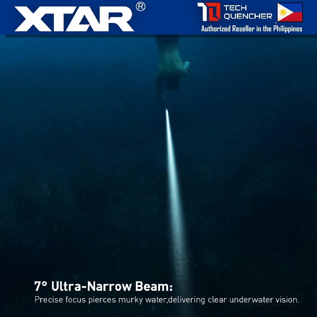 XTAR D26 2800 Diving Flashlight - 2800 Lumens - 450 meters- 5000mAh Rechargeable 21700 USB-C Battery