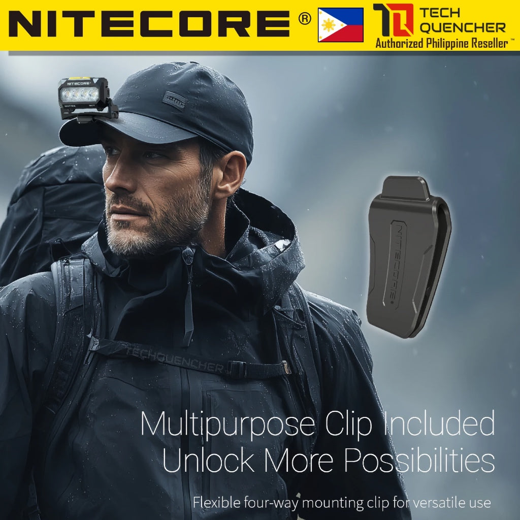 Nitecore HA27 UHE Headlamp - 800 Lumens - MCT- Modular Battery - AAA or Li-Ion - Magnesium Heat Sink