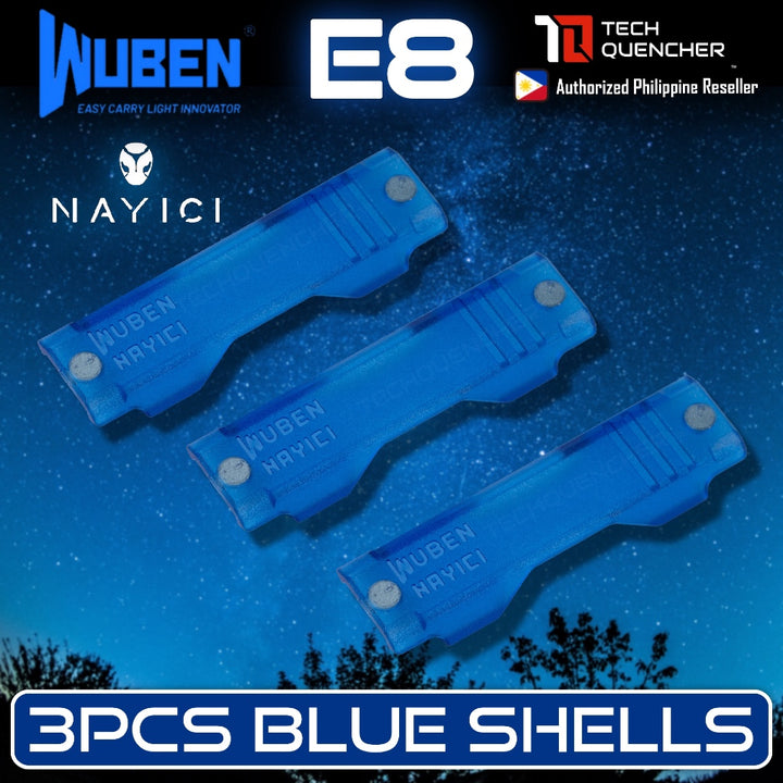Wuben Swappable Shells for Wuben E8 Flashlight - Original - Magnetic - PEI - ULTEM Shells