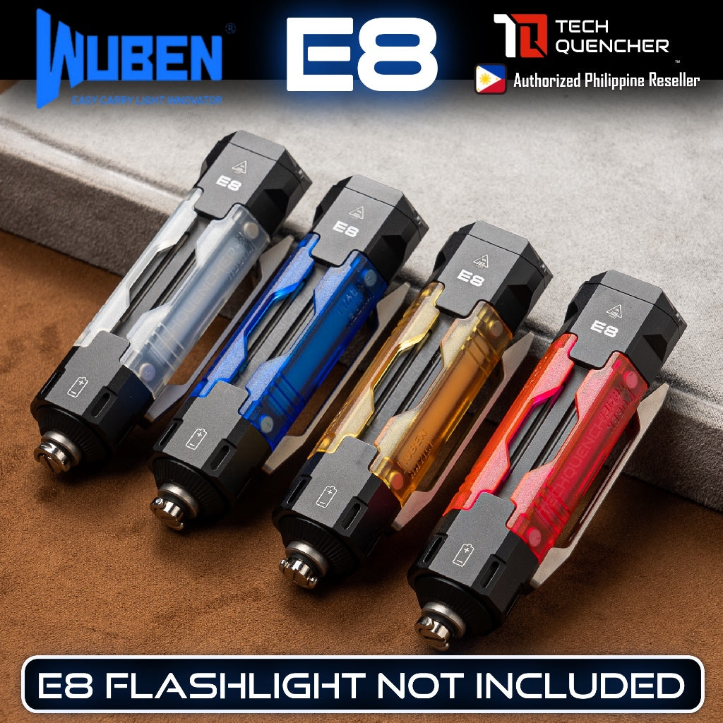 Wuben Swappable Shells for Wuben E8 Flashlight - Original - Magnetic - PEI - ULTEM Shells