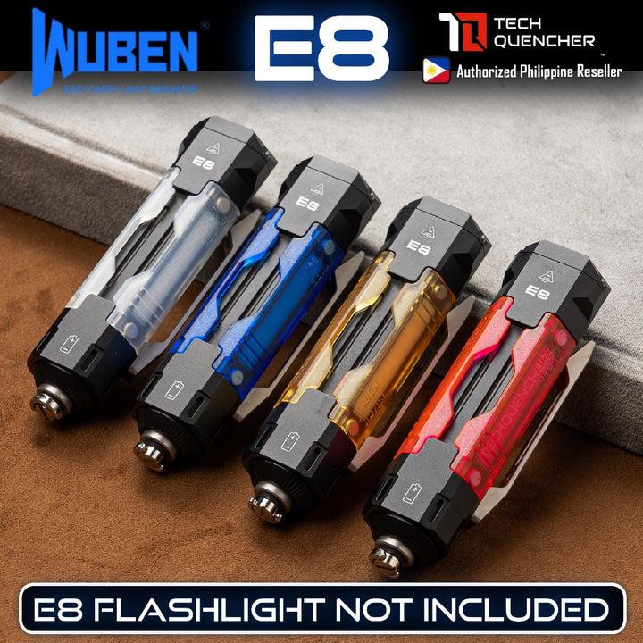 Wuben Swappable Shells for Wuben E8 Flashlight - Original - Magnetic - PEI - ULTEM Shells
