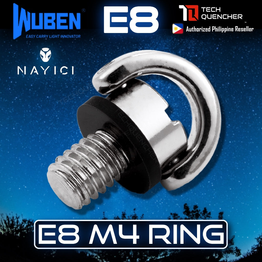 Wuben M4 Ring for Wuben E8 Flashlight - Stainless Steel