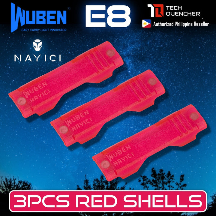 Wuben Swappable Shells for Wuben E8 Flashlight - Original - Magnetic - PEI - ULTEM Shells