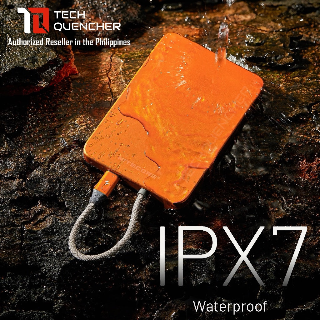 Nitecore Pocket 5 - 5000mAh Powerbank + Built-In USB-C Cable - Magnetic Attachement - 22.5w MAX - IP