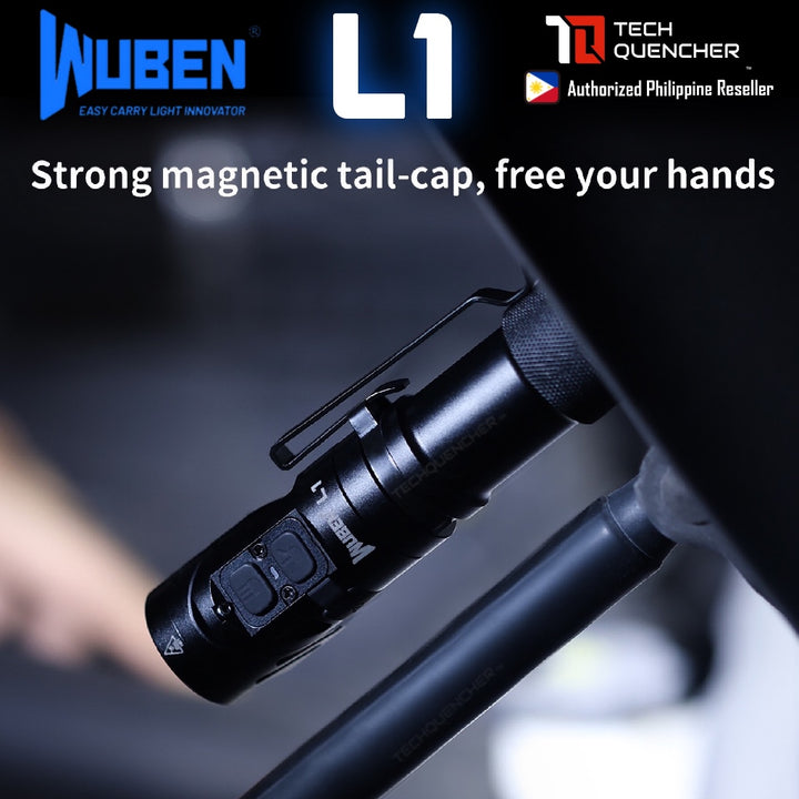 Wuben L1 Flashlight - 2000 Lumens - 180° Rotating Head - Power Bank Mode - Magnetic Tail Cap - IP68