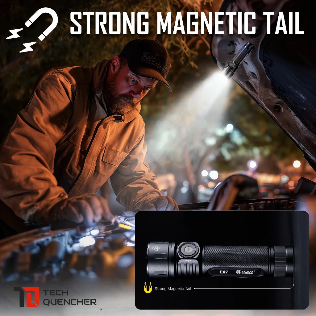 Nitecore EX7 Flashlight - 6000 Lumens - Lumin Shield- Variable Beam - Removable Battery -Strobe-IP68