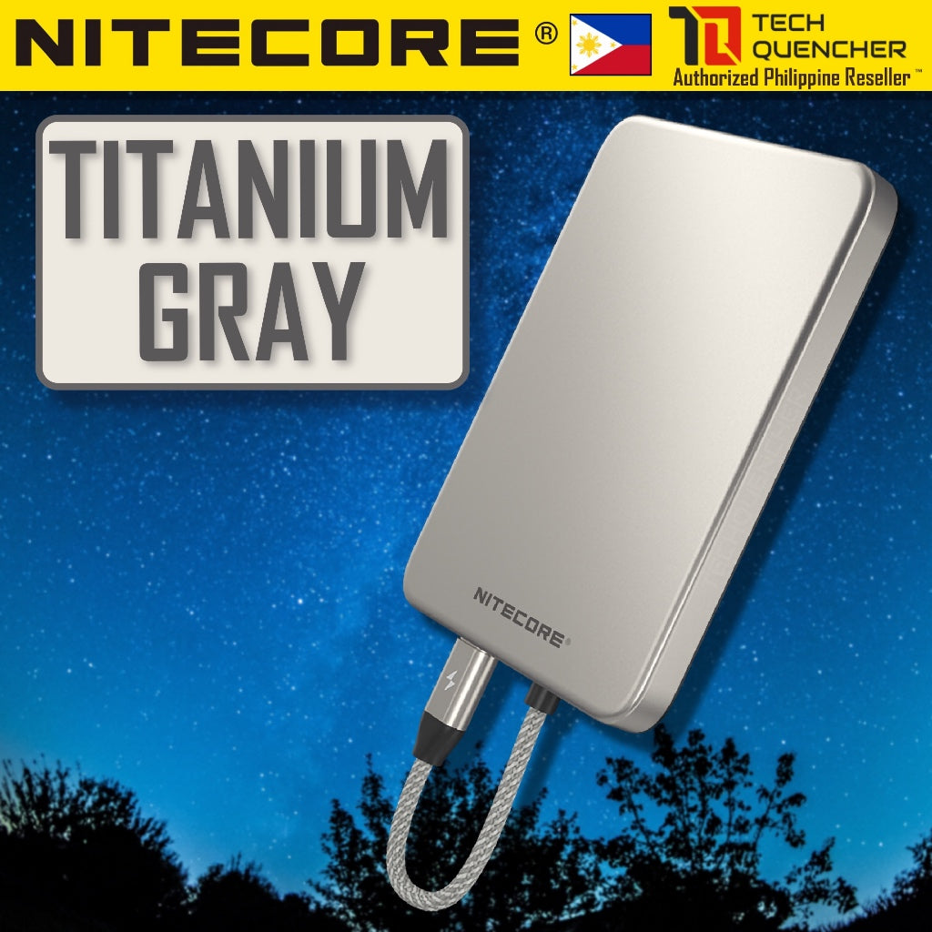 Nitecore Pocket 5 - 5000mAh Powerbank + Built-In USB-C Cable - Magnetic Attachement - 22.5w MAX - IP
