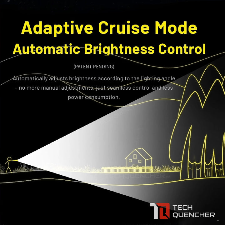 Nitecore P40 LEP Flashlight - 2900 Meters - 2000 Lumens - Adaptive Cruise Mode- 5500mAh- USB-C -IP68