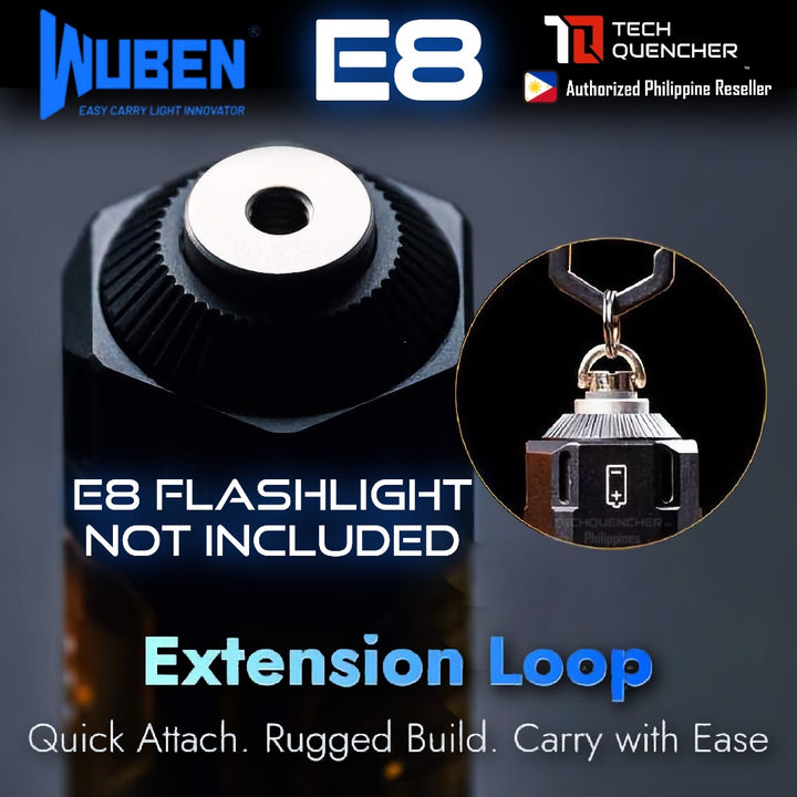 Wuben M4 Ring for Wuben E8 Flashlight - Stainless Steel