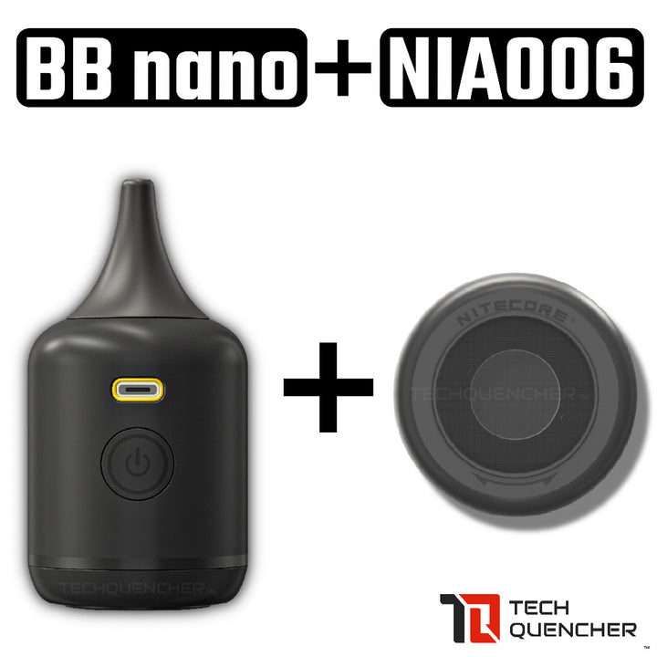 Nitecore BB Nano - Portable Blower - Built-In Rechargeable Battery - Camera Cleaning + Vacuum -USB-C