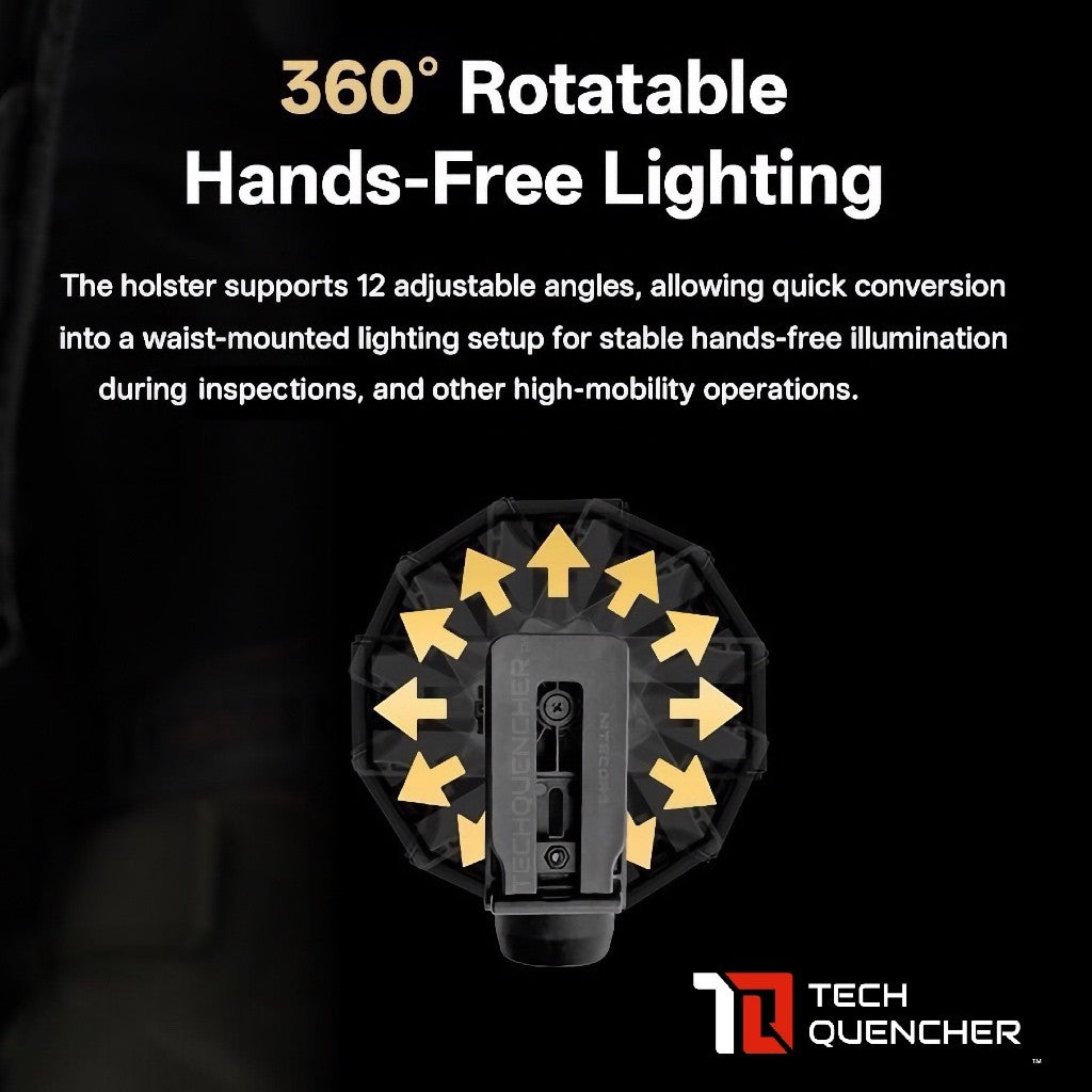 Nitecore NTH29 Flashlight Holster - Belt Holster - Adjustable - Rotating - For P27iX P20iX and more