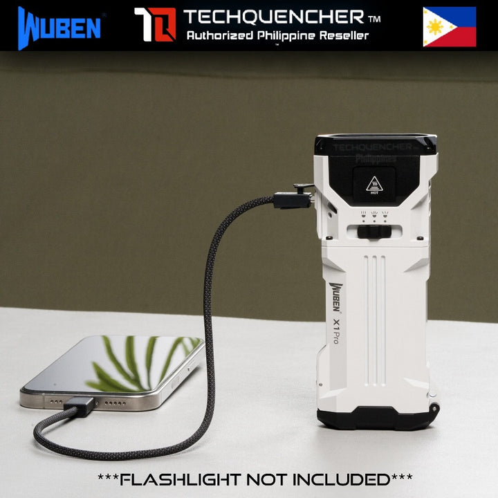 Wuben Charging Lanyard - Zinc Alloy - USB-C to USB-C - Braided Cable - PD Fast Charging - 3A 60W