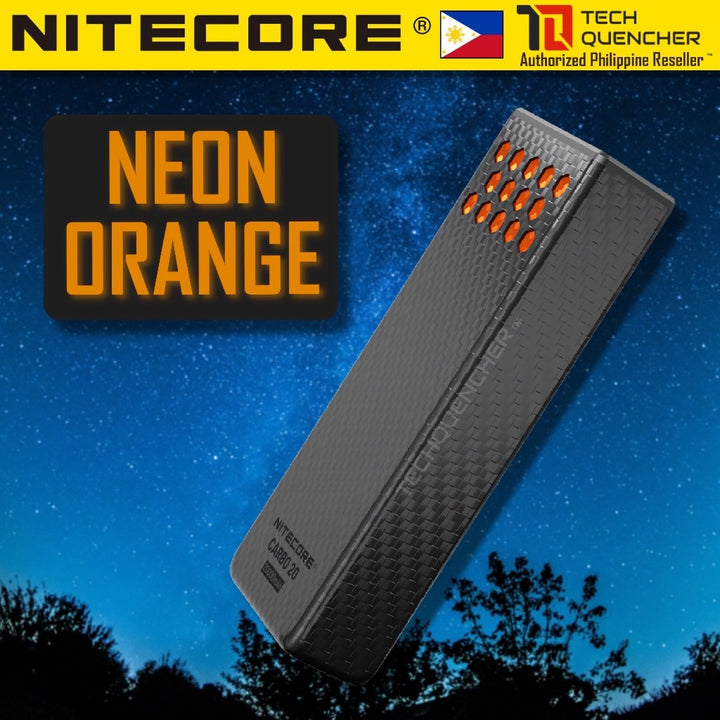 Nitecore Carbo 20 - Carbon Fiber Powerbank - 20000mAh - 65W Max Output- IPX8 - Magnesium Heatsink
