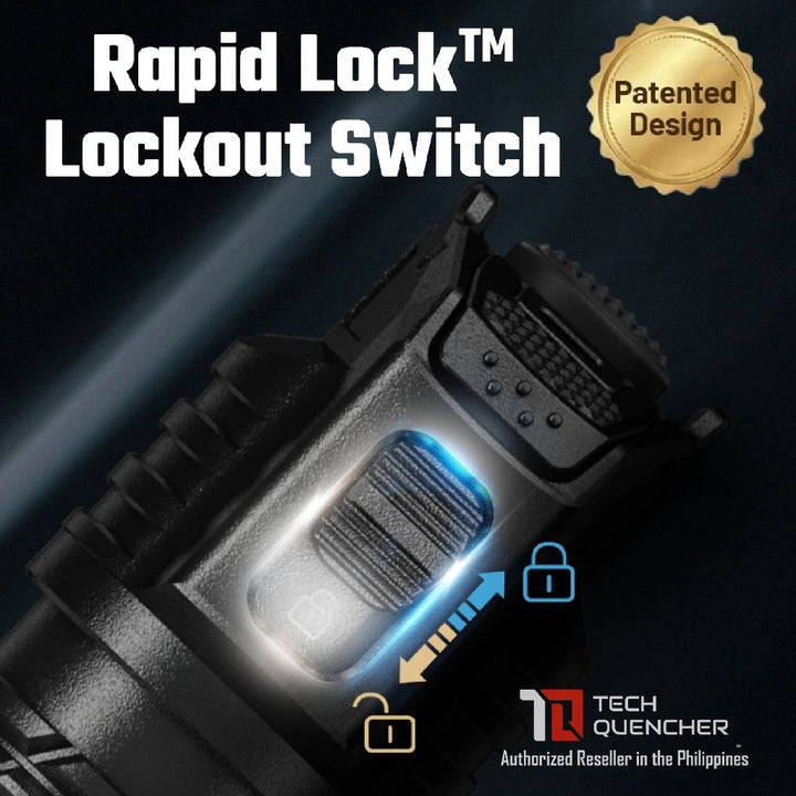 Nitecore P17iX Flashlight - 5000 Lumens - Customizable - 5500mAh Battery - Lock Switch- USB-C - IP68