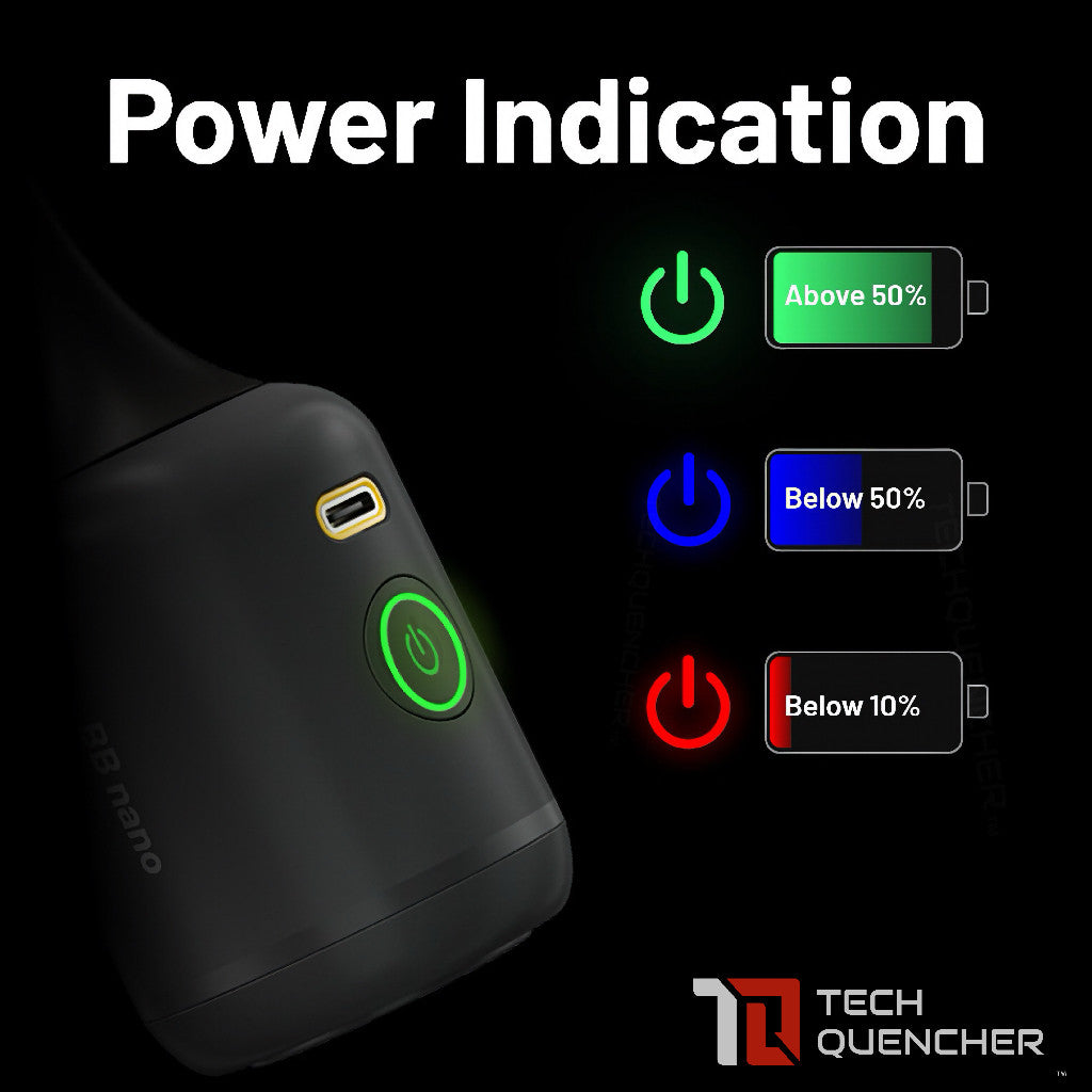 Nitecore BB Nano - Portable Blower - Built-In Rechargeable Battery - Camera Cleaning + Vacuum -USB-C