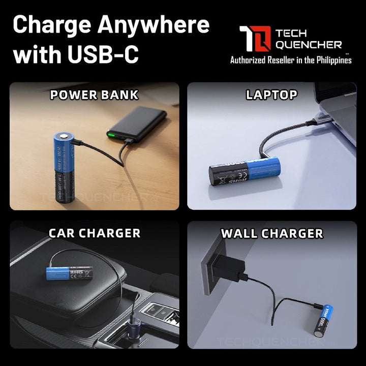 XTAR 21700 5500mAh USB-C Battery - 15A Max - Protected Cell - 3.6V Rechargeable Lithium-Ion Battery