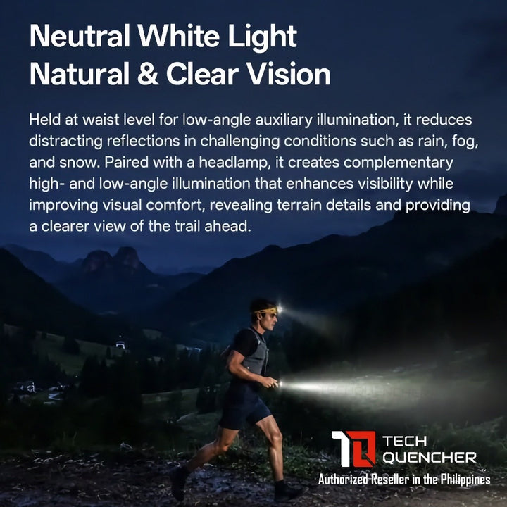 Nitecore TrailSight Flashlight - 1200 Lumens - Magnesium Alloy - USB-C Rechargeable Battery - IP68
