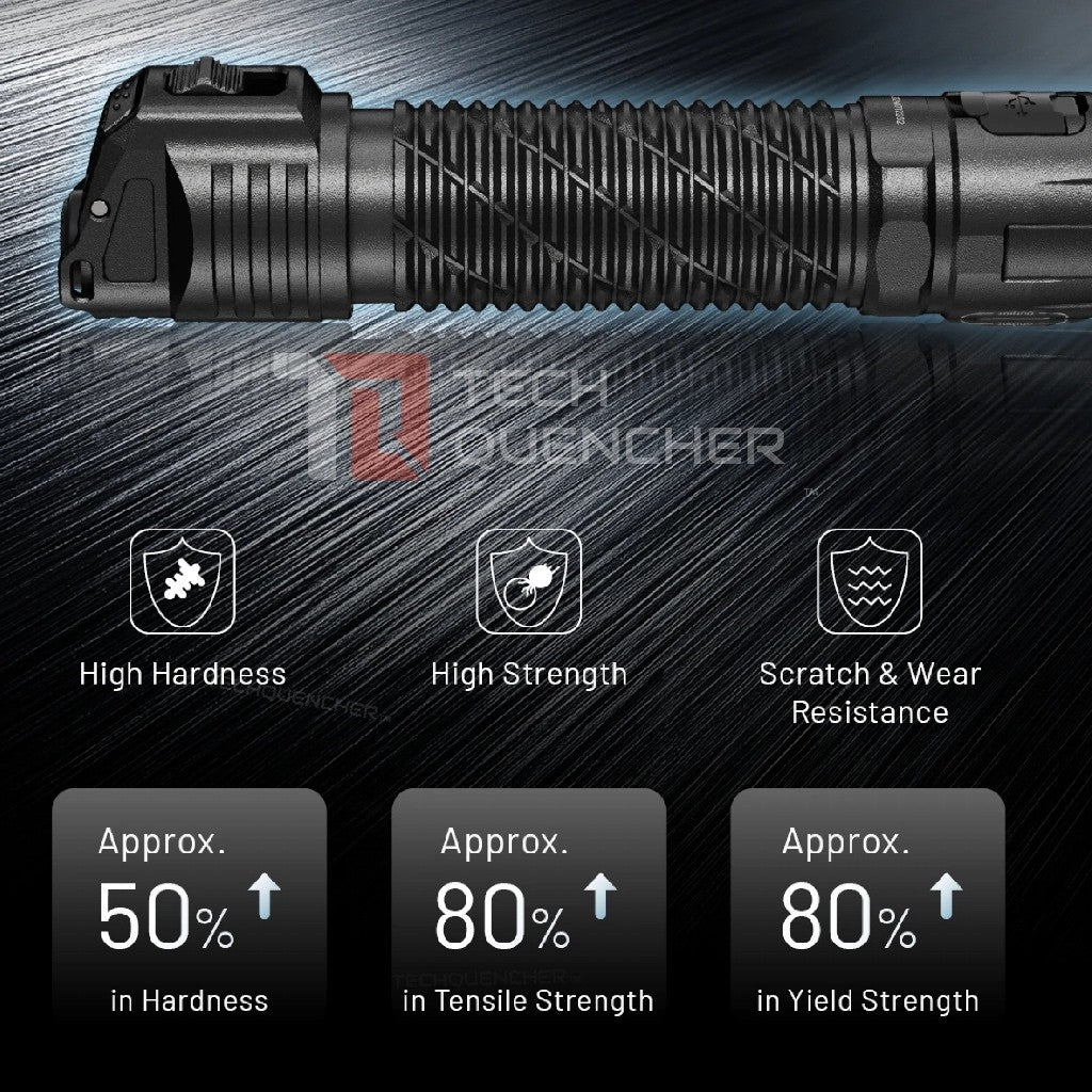 Nitecore P17iX Flashlight - 5000 Lumens - Customizable - 5500mAh Battery - Lock Switch- USB-C - IP68