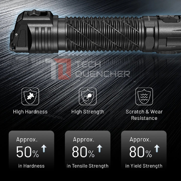 Nitecore P17iX Flashlight - 5000 Lumens - Customizable - 5500mAh Battery - Lock Switch- USB-C - IP68