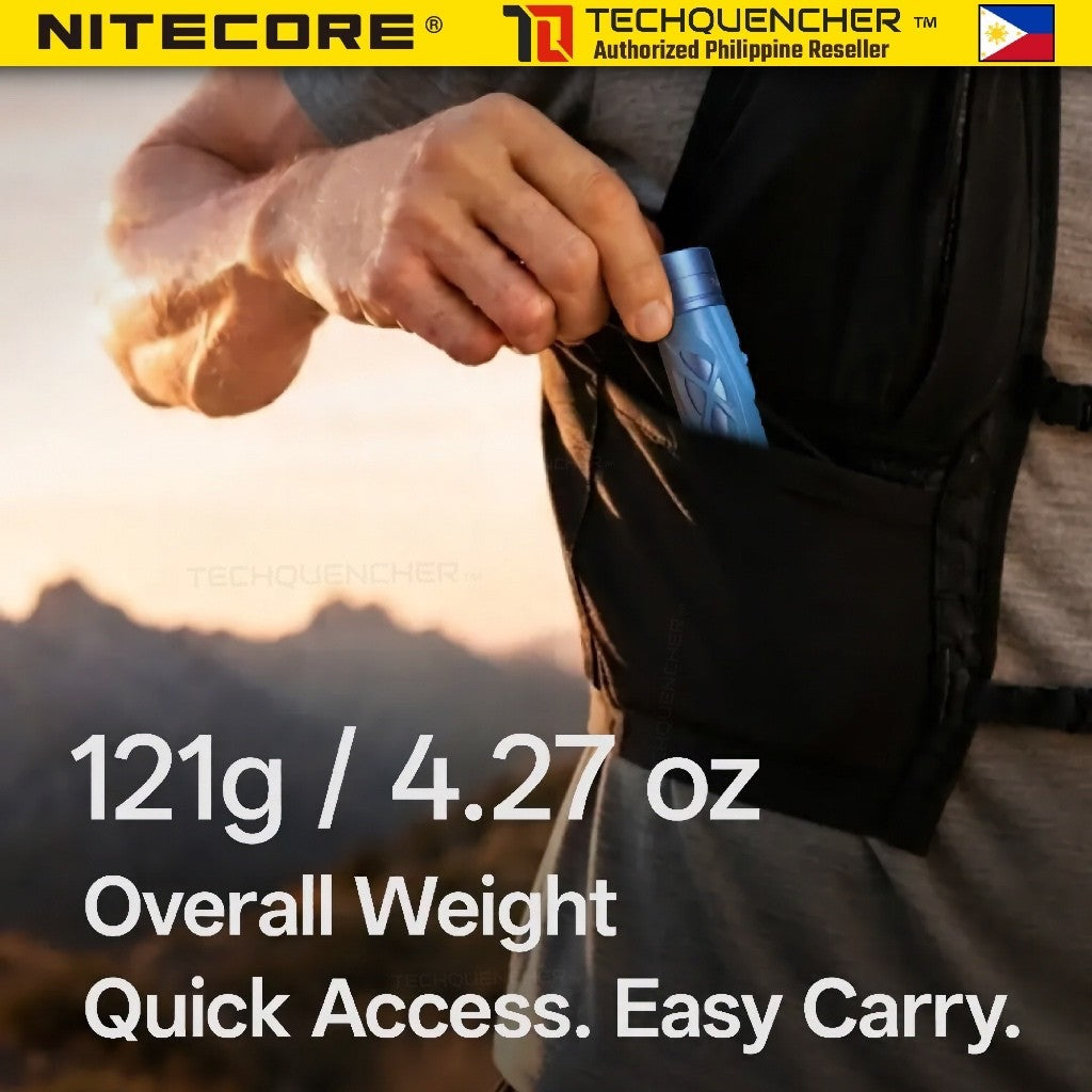 Nitecore TrailSight Flashlight - 1200 Lumens - Magnesium Alloy - USB-C Rechargeable Battery - IP68