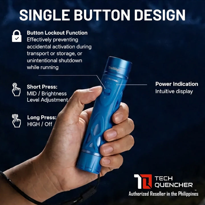 Nitecore TrailSight Flashlight - 1200 Lumens - Magnesium Alloy - USB-C Rechargeable Battery - IP68