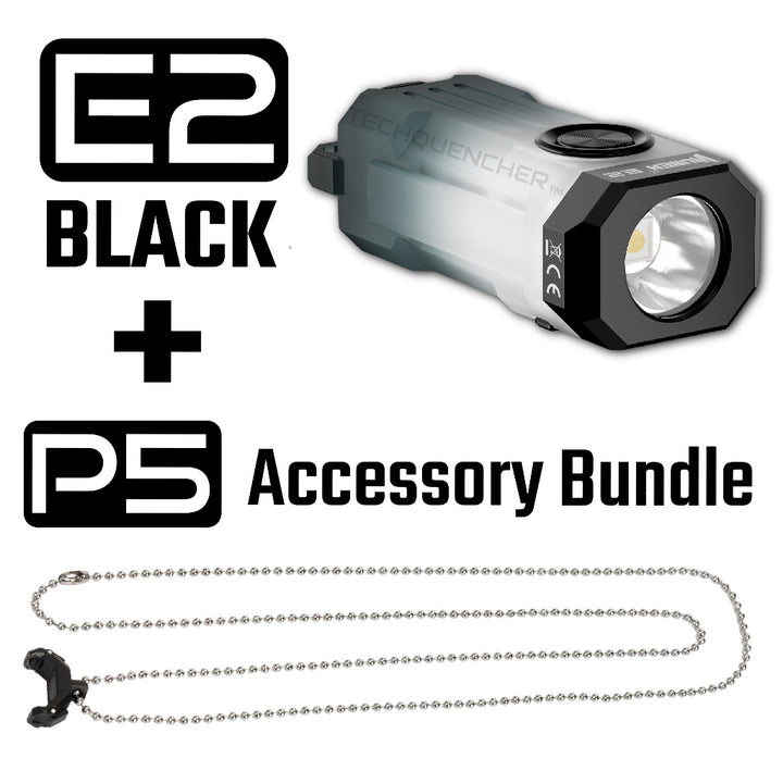 Wuben E2 Keychain Flashlight - 10.7grams - Magnetic - Glow in the Dark - USB-C - IP66 - 150 Lumens