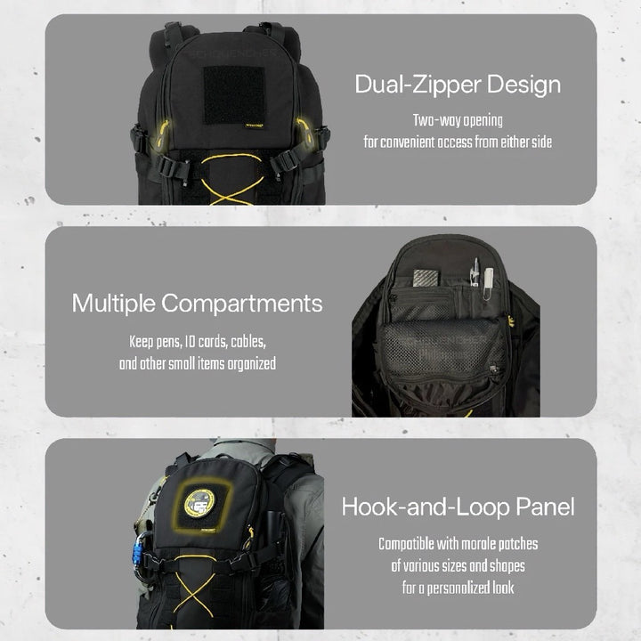 Nitecore BP24 Backpack 24L - 500D Cordura® Fabric - Modular Expansion- YKK zippers - 15 inch Laptop