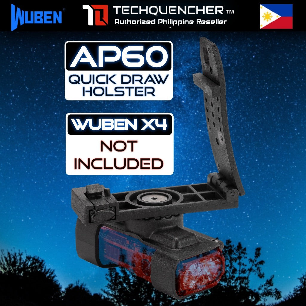 Wuben AP60 Quick-Draw Holster for X4 Flashlight - 360 Rotation - High Strength - Impact Resistant