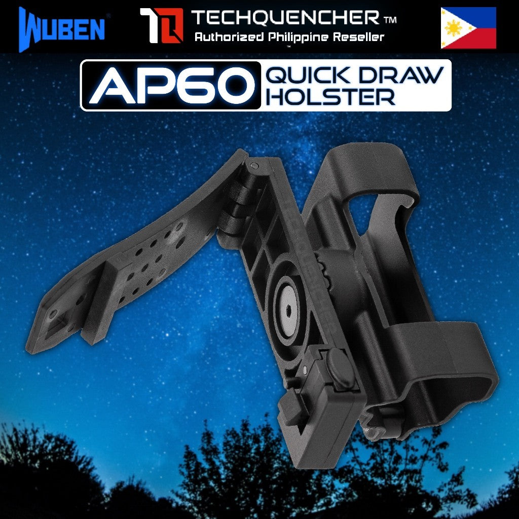 Wuben AP60 Quick-Draw Holster for X4 Flashlight - 360 Rotation - High Strength - Impact Resistant