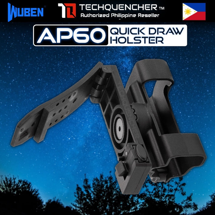 Wuben AP60 Quick-Draw Holster for X4 Flashlight - 360 Rotation - High Strength - Impact Resistant