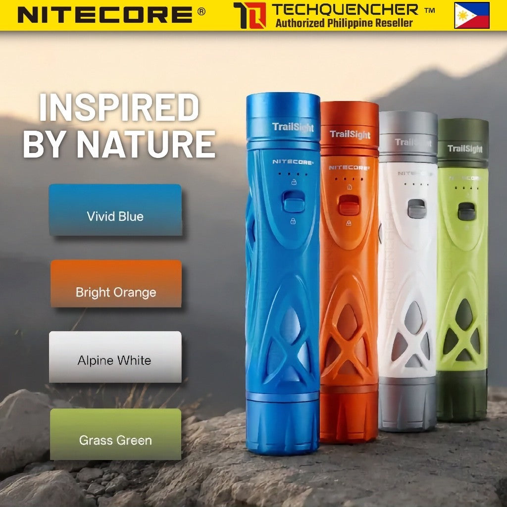Nitecore TrailSight Flashlight - 1200 Lumens - Magnesium Alloy - USB-C Rechargeable Battery - IP68
