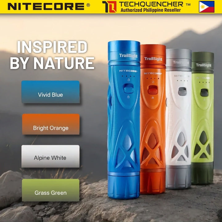Nitecore TrailSight Flashlight - 1200 Lumens - Magnesium Alloy - USB-C Rechargeable Battery - IP68