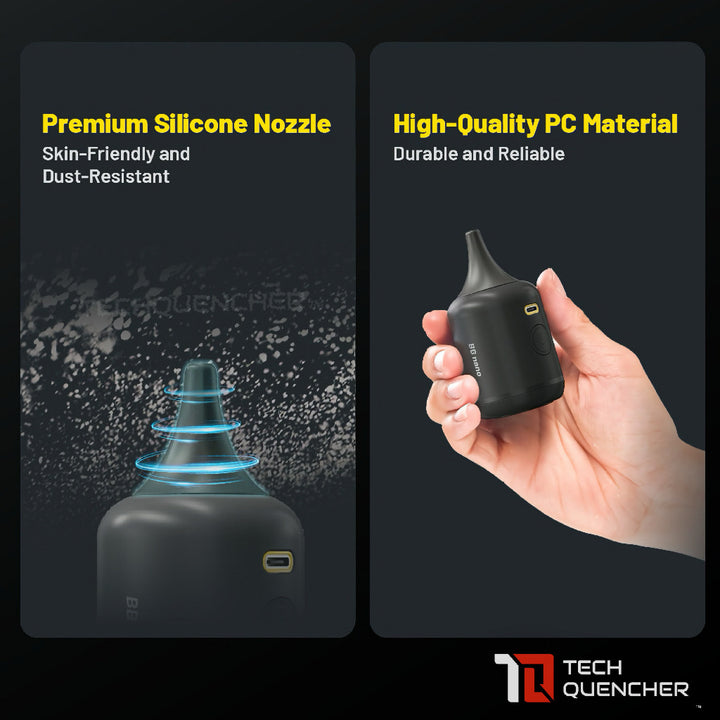 Nitecore BB Nano - Portable Blower - Built-In Rechargeable Battery - Camera Cleaning + Vacuum -USB-C