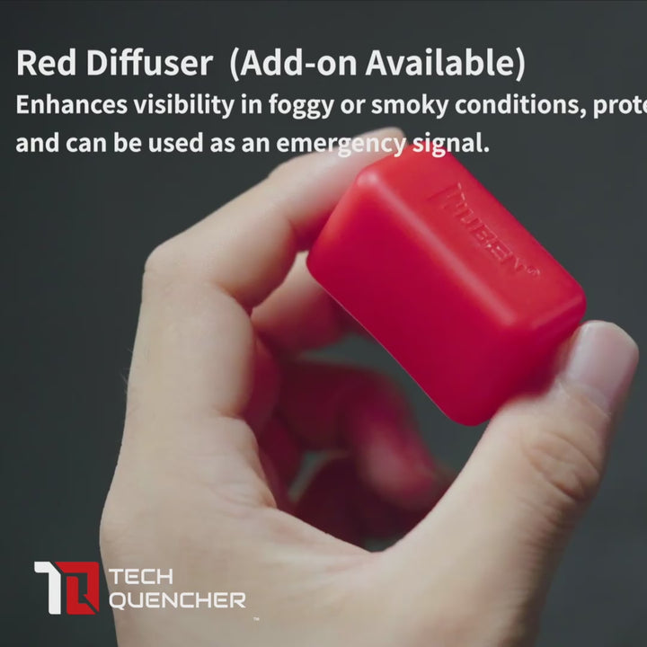 Wuben AC3 Diffuser Cap for Wuben X2 Pro and X4 Flashlight - Durable Silicone - Camping - Emergency