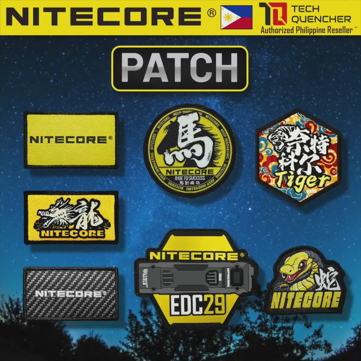 Nitecore Patch - Morale Patch - Embroidered Badge - For Bag Backpack Caps Vest Slingbag