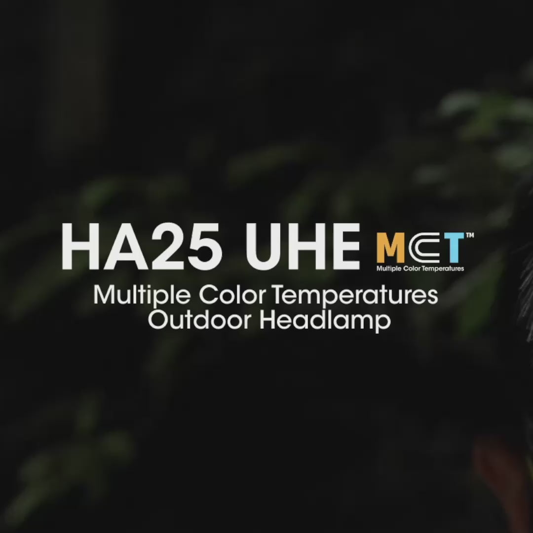 Nitecore HA25 UHE Headlamp - 800 Lumens - MCT - Dual Battery - AAA or Li-ion - Aluminum Heat Sink
