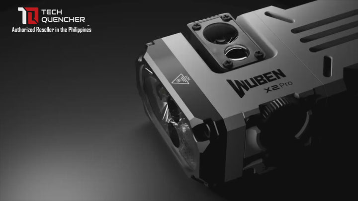 Wuben X2 Pro Flashlight - RGB & UV - 1500 Lumens - Dual Light Source - USB-C Rechargeable -AA - IP68