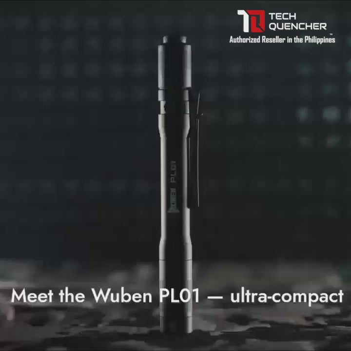 Wuben PL01 Penlight - Flashlight - 650 Lumens - USB-C Rechargeable 10880 Battery or AAA - 45g - IP68