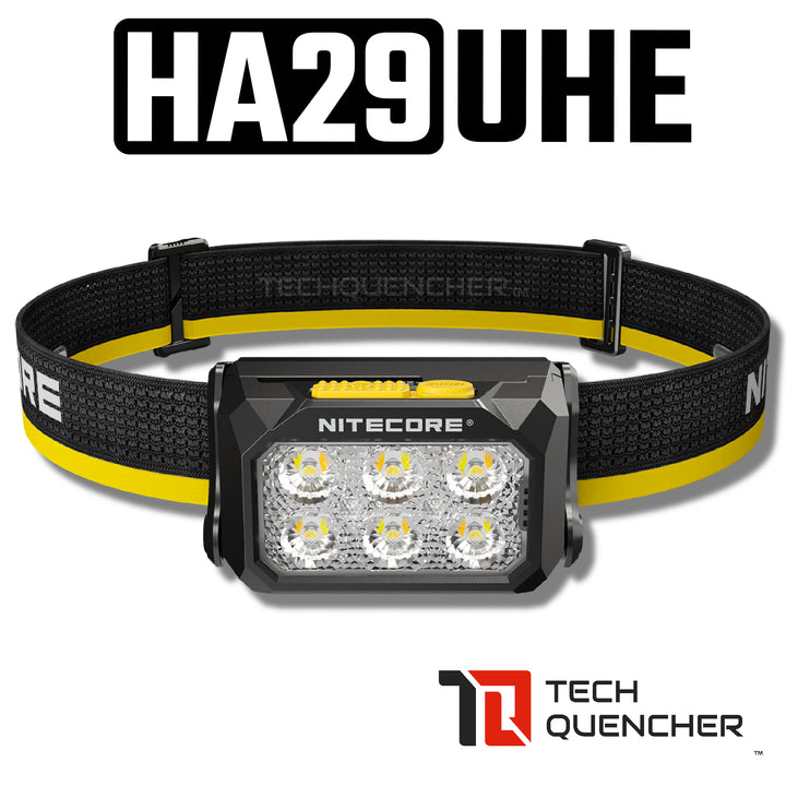 Nitecore HA29 UHE Headlamp - 1200 Lumens - MCT- Modular Battery - All Weather - Magnesium Heat Sink