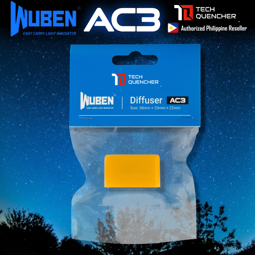 Wuben AC3 Diffuser Cap for Wuben X2 Pro and X4 Flashlight - Durable Silicone - Camping - Emergency