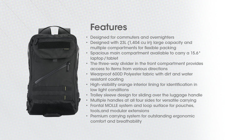 Nitecore BP23 Backpack 23L Water Resistant Backpack