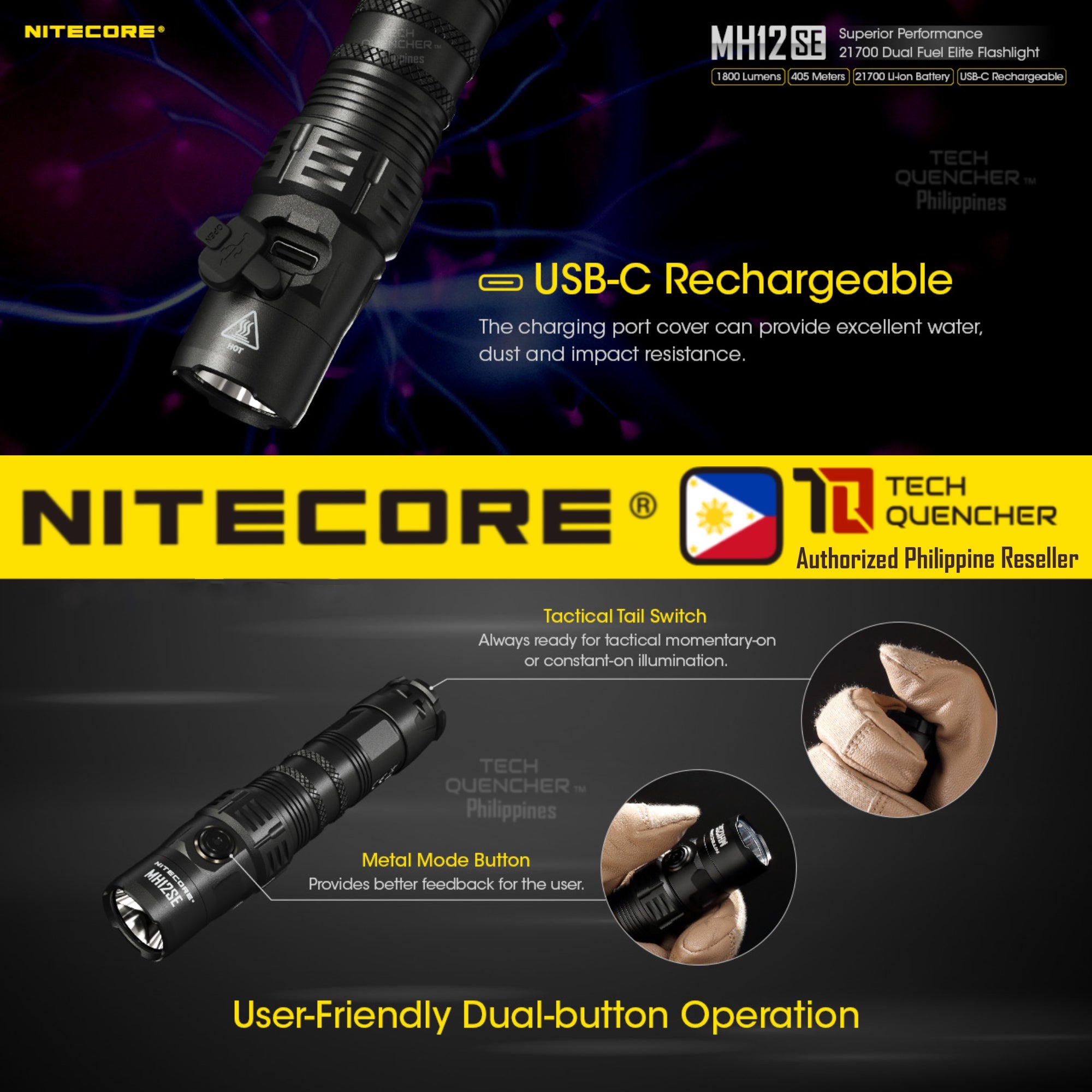 Nitecore MH12SE Flashlight