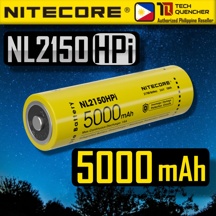 Nitecore NL2150HPi 5000mAh Battery 15A 21700 i Series High Drain