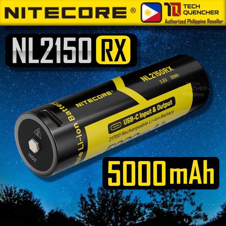 Nitecore NL2150RX Battery - 5000mAh