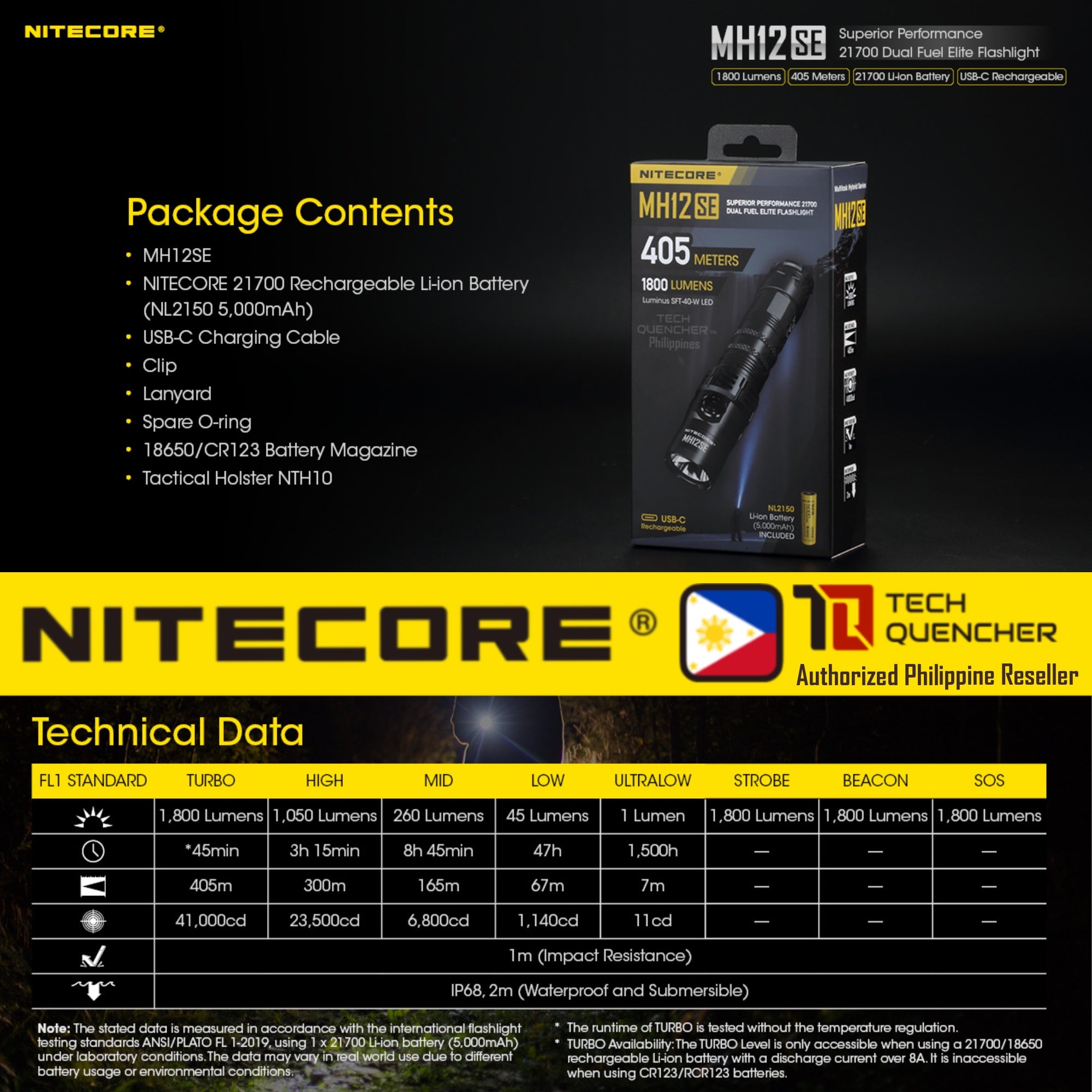 Nitecore MH12SE Flashlight